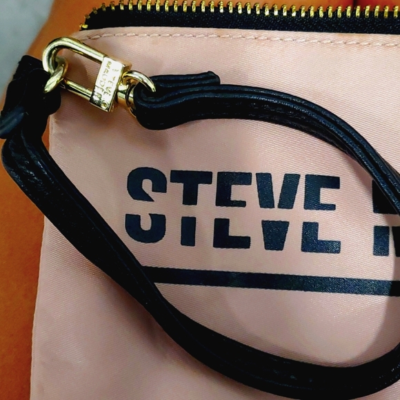 STEVE MADDEN SET Backback w/Matching Wrist Mini bag in Coral & Blk Gold Accents main image 4